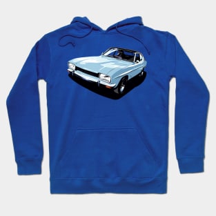 British Ford Capri in blue Hoodie